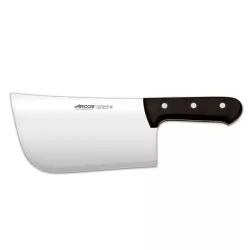 MACHETA MEDIA LUNA 22 CM. RFª 287800 ARCOS con hoja de acero inoxidable y mango de madera negra ergonómico.