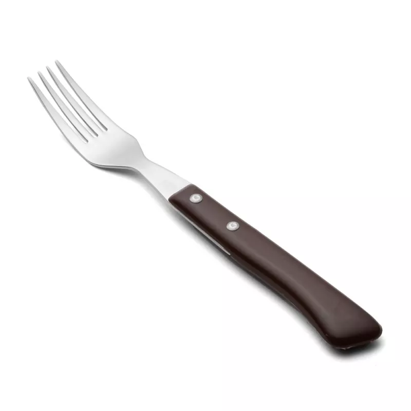 TENEDOR 804100 ARCOS de acero inoxidable con mango marrón y diseño ergonómico ideal para uso diario