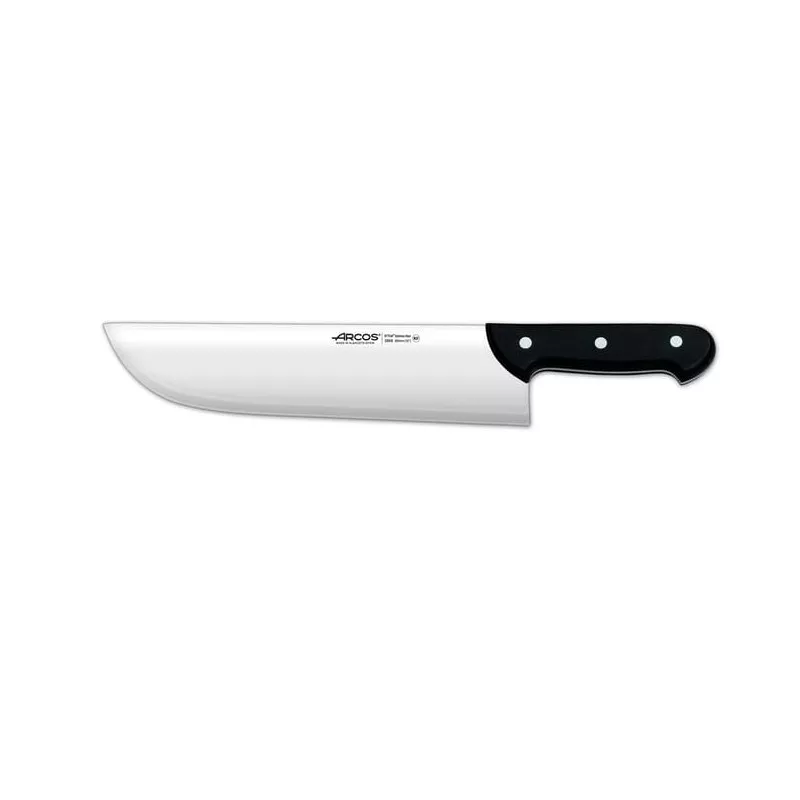 Cuchillo RFª 286800 Arcocarnicero de acero inoxidable con mango negro ergonómico y hoja de 26 cm