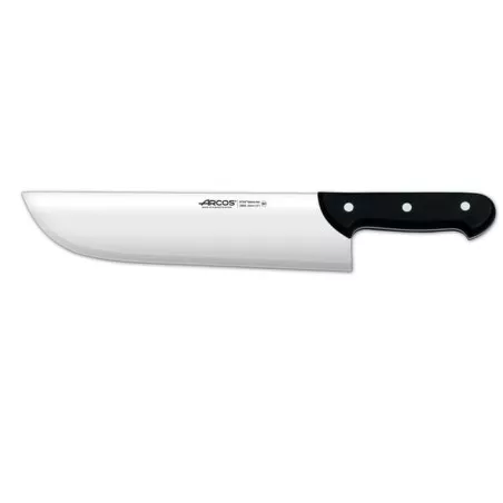 Cuchillo RFª 286800 Arcocarnicero de acero inoxidable con mango negro ergonómico y hoja de 26 cm