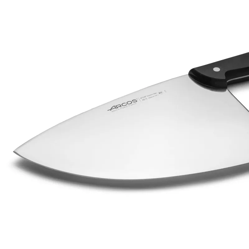 MACHETA REFª 287300 (HADMELA) ARCOS con hoja de acero inoxidable y mango de plástico negro ergonómico.