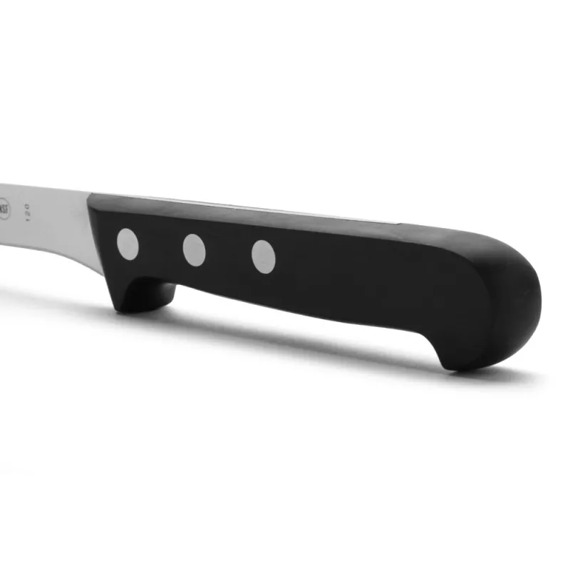 CUCHILLO RFª 282704 ARCOS de acero inoxidable con mango ergonómico negro y tres remaches decorativos