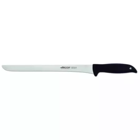 CUCHILLO RFª 145500 ARCOS de acero inoxidable con hoja larga y mango ergonómico de color negro