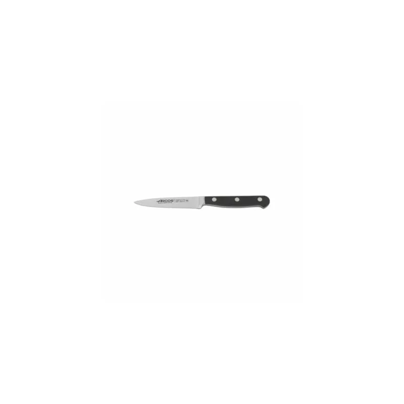 Cuchillo RFª 225700 OPERA ARCOS de acero inoxidable con mango de resina negra y diseño ergonómico.