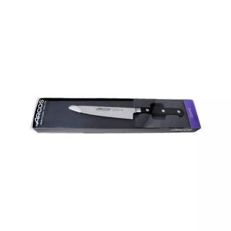 Cuchillo RFª 224900 OPERA ARCOS de acero inoxidable con mango negro y diseño ergonómico para un corte preciso