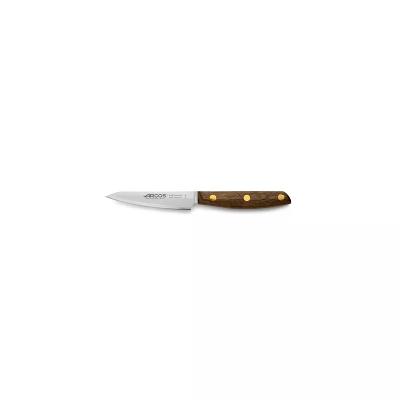 CUCHILLO RFª 165000 NORDIKA ARCOS de acero inoxidable con mango de madera y diseño ergonómico para un corte preciso.