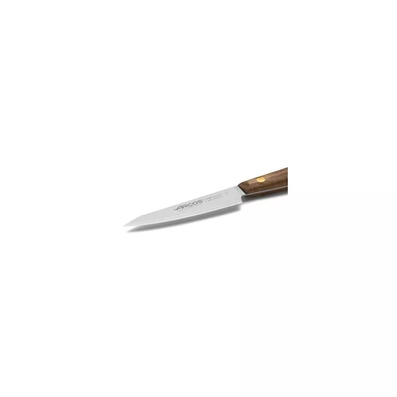Cuchillo RFª 165000 NORDIKA ARCOS de acero inoxidable con mango de madera, diseño elegante y afilado preciso.