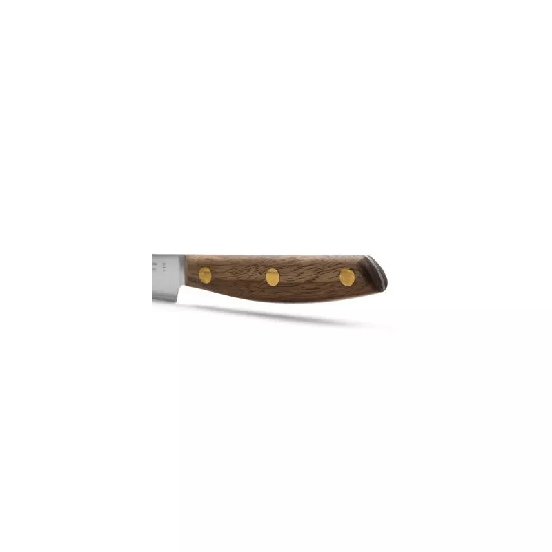 CUCHILLO RFª 165000 NORDIKA ARCOS con mango de madera oscura y detalles dorados, hoja de acero inoxidable duradera