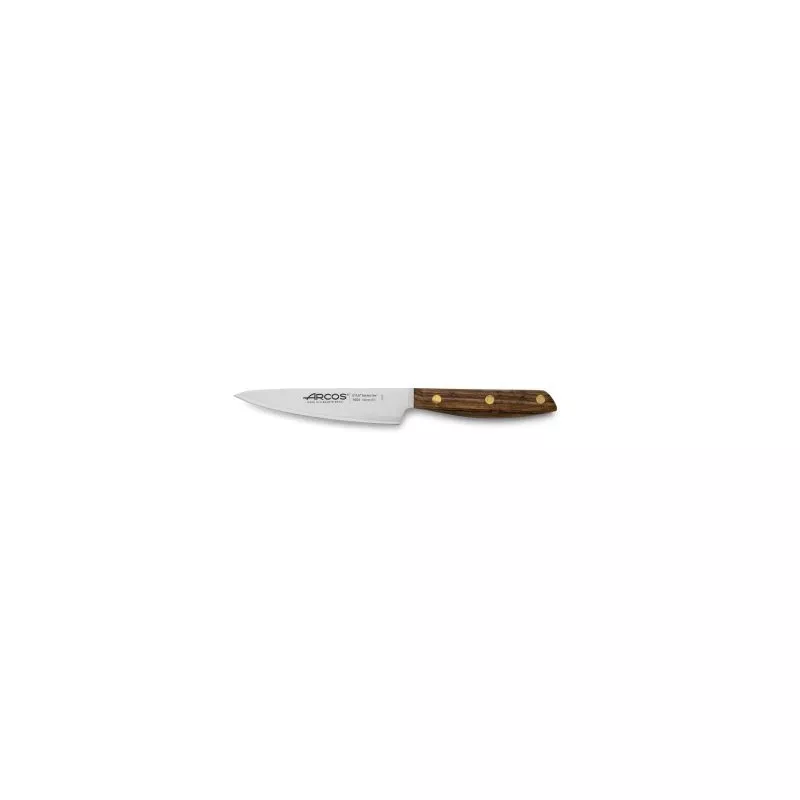 Cuchillo RFª 165400 NORDIKA ARCOS de acero inoxidable con mango de madera y diseño ergonómico
