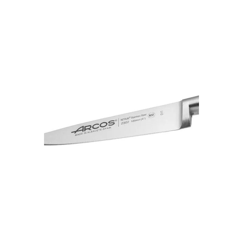 Cuchillo RFª 230200 ARCOS mondador 100mm de acero inoxidable con mango ergonómico y acabado pulido.