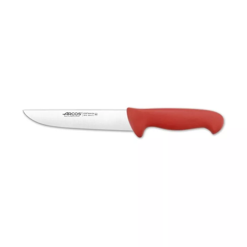 CUCHILLO RFª 291622 ROJO ARCOS de acero inoxidable con mango ergonómico y diseño antideslizante
