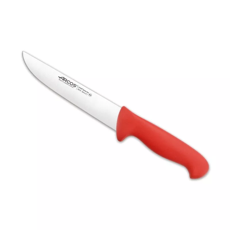 Cuchillo RFª 291622 rojo Arcos con hoja de acero inoxidable y mango ergonómico anti-deslizante.