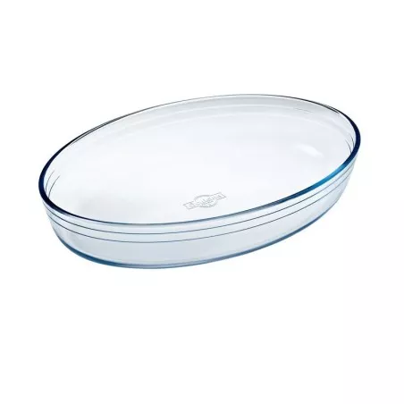 FUENTE OVAL 39*27 ARCUISINE 347BA00 de vidrio resistente, diseño elegante y acabado transparente ideal para servir.