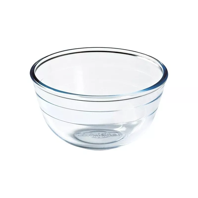 BOL MEZCLA 0.5 L. ARCUISINE 178BA00 de vidrio transparente, diseño clásico, ideal para mezclar y servir alimentos.
