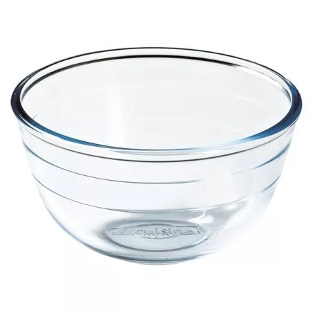 BOL MEZCLA 0.5 L. ARCUISINE 178BA00 de vidrio transparente, diseño clásico, ideal para mezclar y servir alimentos.