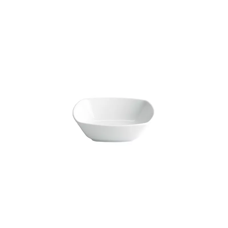 ENSALADERA CUADRADA 20X20 B2170 de cerámica blanca con diseño moderno y acabado brillante ideal para ensaladas.