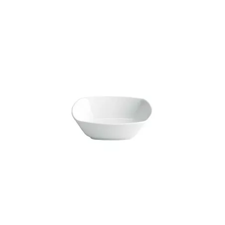 ENSALADERA CUADRADA 20X20 B2170 de cerámica blanca con diseño moderno y acabado brillante ideal para ensaladas.