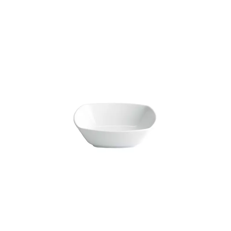 ENSALADERA CUADRADA 16X16 B2188 de cerámica blanca con acabado brillante y diseño moderno ideal para servir ensaladas.