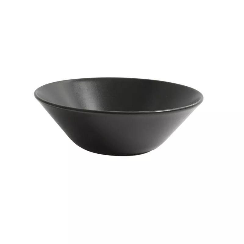 BOL NEGRO B2969-2 17 CM de cerámica mate, diseño moderno y elegante, ideal para uso diario.