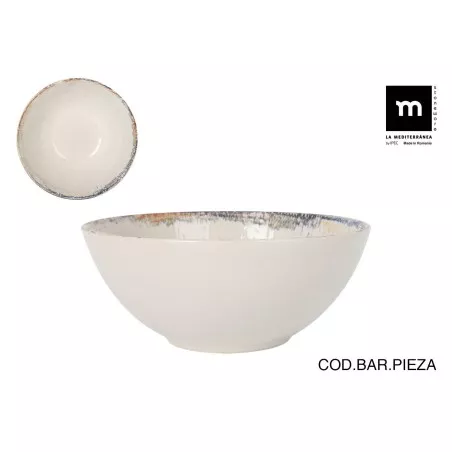 BOL 16 CM. ALBUS MONACO BRILLO AB26108 cerámica blanca con acabado brillante y diseño elegante ideal para servir.