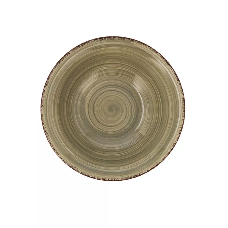 BOL 18CM GRIS VITA GRES VITA NATURA de gres con acabado mate, diseño en espiral y color gris natural.