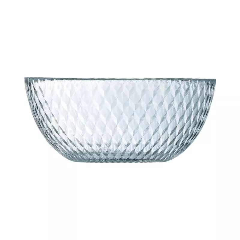 BOL 13 CM PAMPILLE CLEAR LUM de vidrio transparente con acabado texturizado y diseño elegante.