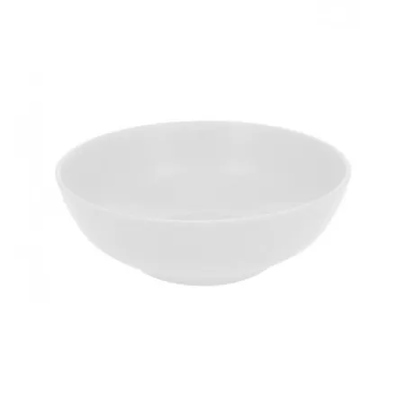 ENSALADERA 20 ESCORIAL BCO 580/20 de cerámica blanca, diseño sencillo y elegante, ideal para ensaladas y aperitivos.