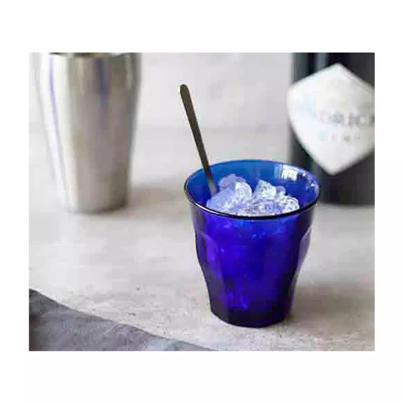 VASO 25 CL AZUL SAPHIR PICARDIE DURALEX de vidrio resistente, diseño elegante y acabado clásico ideal para bebidas.