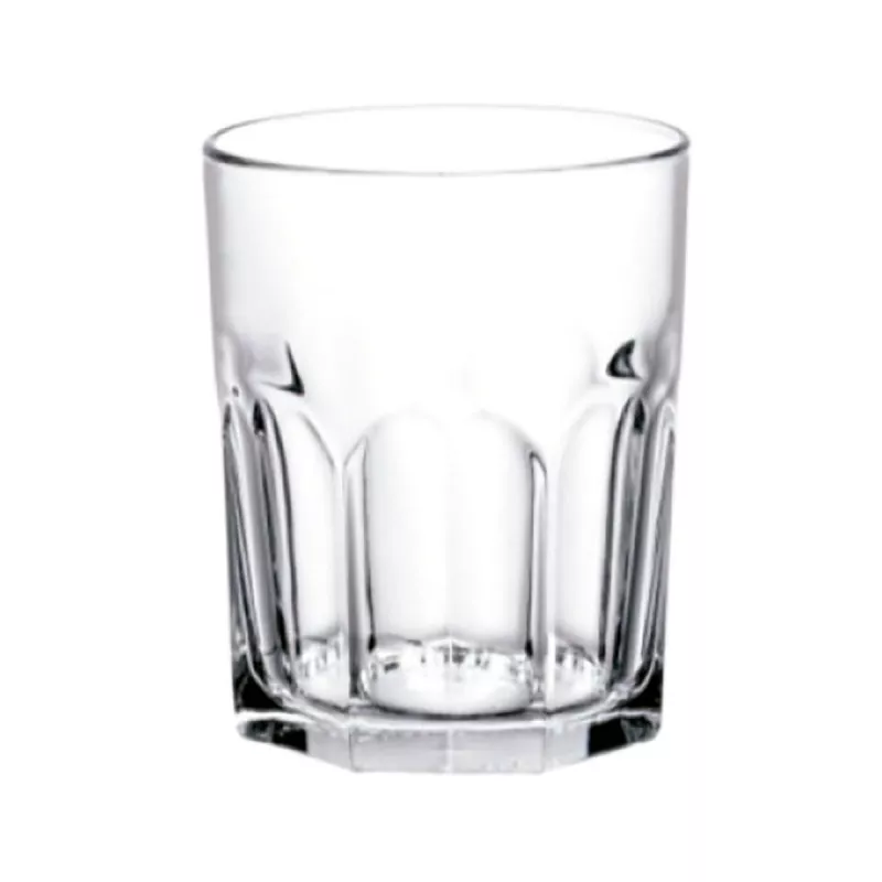 VASO EUROPA 27CL PREMIUM GLASS de vidrio transparente, diseño clásico con acabado pulido y base robusta.