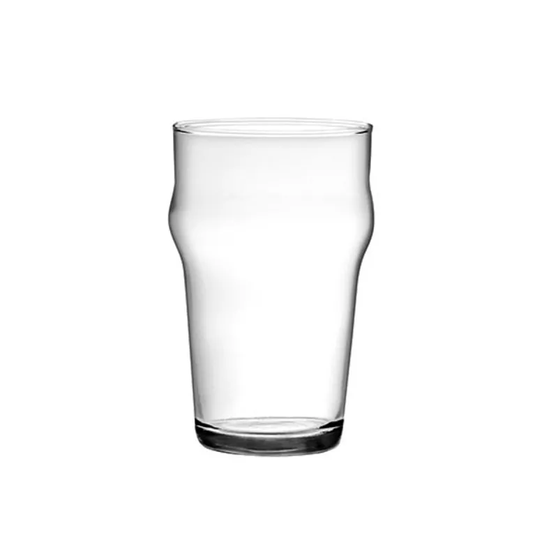 VASO NONIX 29 CERVEZA transparente de vidrio con diseño moderno y acabado pulido, ideal para disfrutar bebidas.