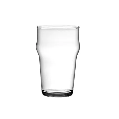 VASO NONIX 29 CERVEZA transparente de vidrio con diseño moderno y acabado pulido, ideal para disfrutar bebidas.