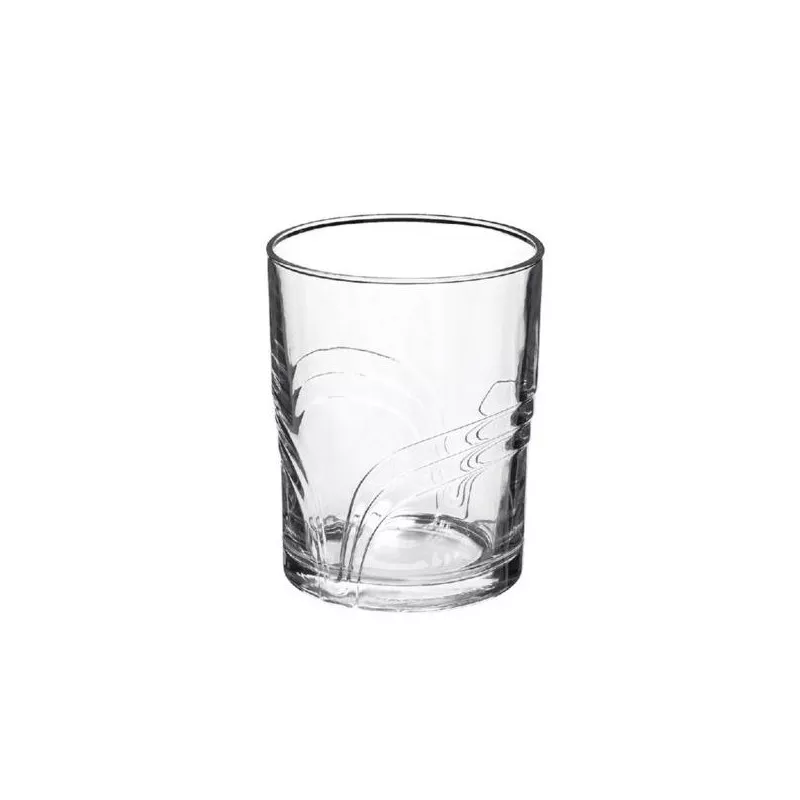 VASO ARCO AGUA DURALEX de vidrio transparente con diseño clásico y acabado brillante ideal para bebidas.