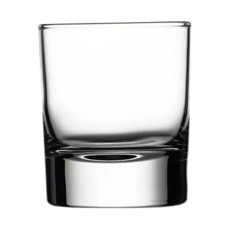 VASO WISHKY 38 CL PASABACHE SIDE 41822 de cristal transparente con diseño clásico y acabado pulido.