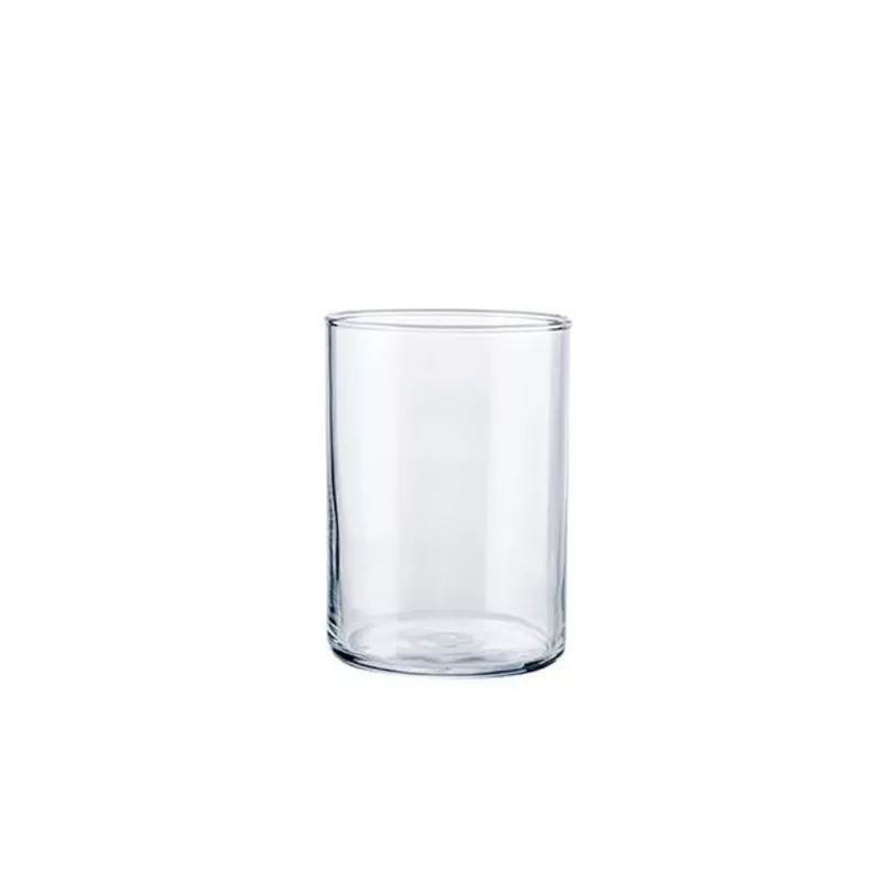 VASO JERTE 50 CL VICRILA transparente de vidrio, diseño cilíndrico con acabado pulido y bordes redondeados