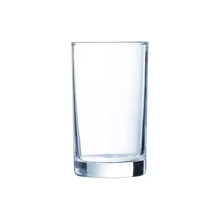 VASO PRINCESA 23 FA ARCOROC transparente de cristal, diseño clásico, con base firme y alta resistencia.
