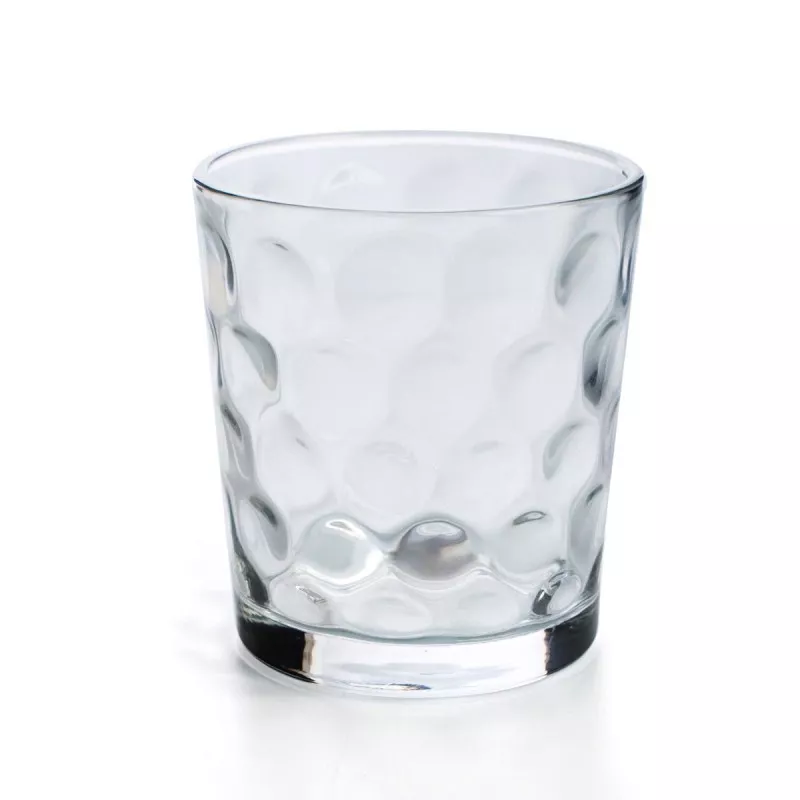 VASO KATA 26 CL. ARC 7584003 de vidrio transparente con diseño texturizado y fondo grueso ideal para bebidas.