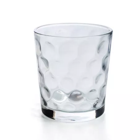 VASO KATA 26 CL. ARC 7584003 de vidrio transparente con diseño texturizado y fondo grueso ideal para bebidas.