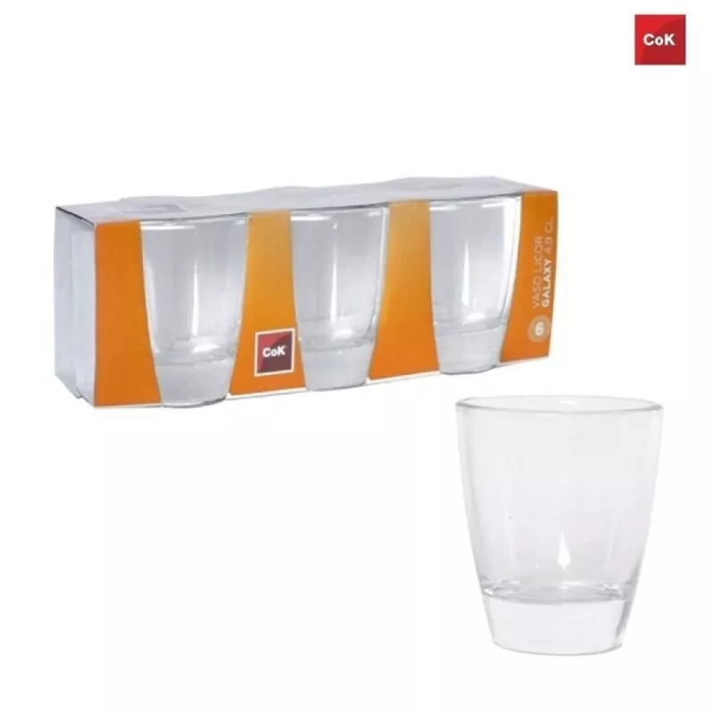 VASO LICOR ALAR GALAXY 4,9CL de cristal transparente con diseño moderno y acabado pulido, ideal para bebidas.