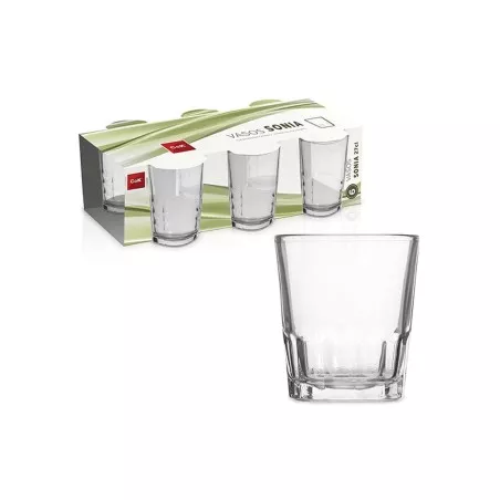 VASO SONIA AGUA 27 CL COK ALAR de cristal transparente, diseño elegante y acabado brillante ideal para bebidas frías.