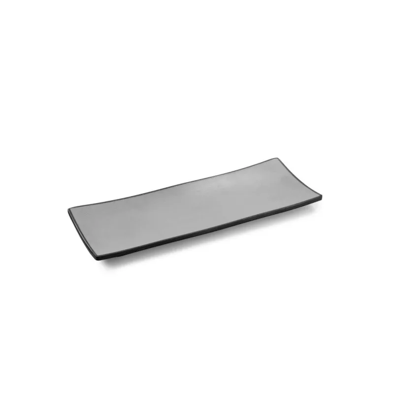 FUENTE GREY SOUL 29X11 P22894 rectangular de cerámica gris con acabado mate y diseño moderno para servir.