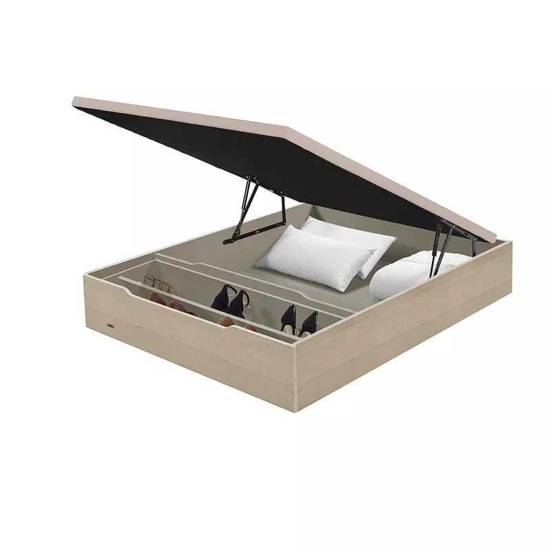 Canapé abatible zapatero Flex 135x190 en madera con tapa 3D, funcional y elegante, ideal para optimizar espacio.