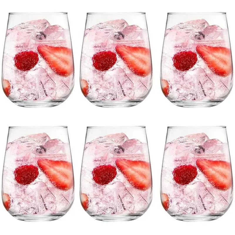 VASO GAIA 365F 475 CC 10952S de cristal transparente con diseño elegante ideal para bebidas frías.