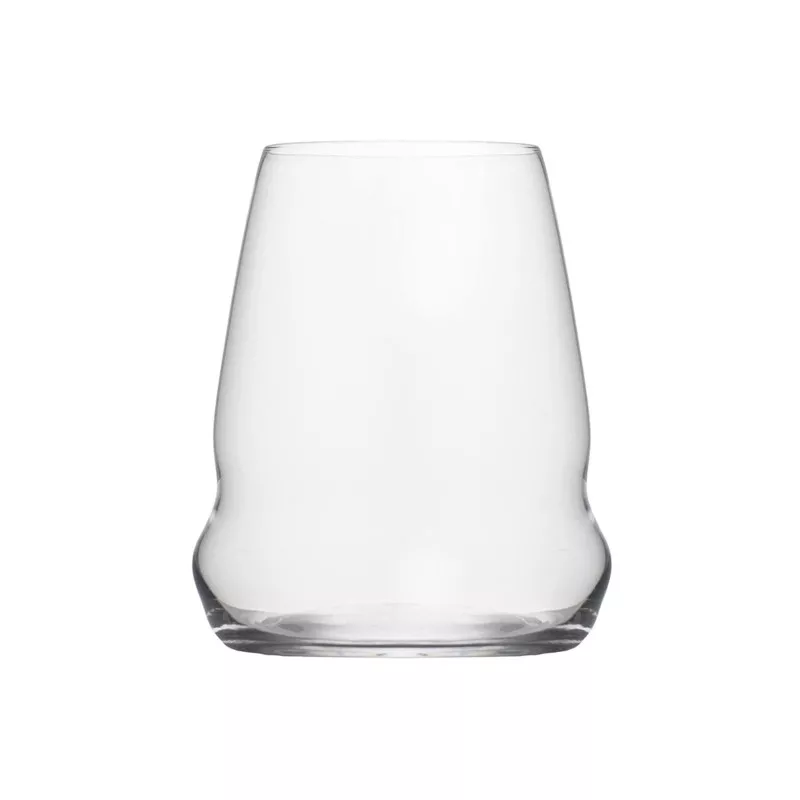 VASO ALTO COCOON 55,6 CL de cristal transparente con diseño elegante y acabado pulido para uso diario.
