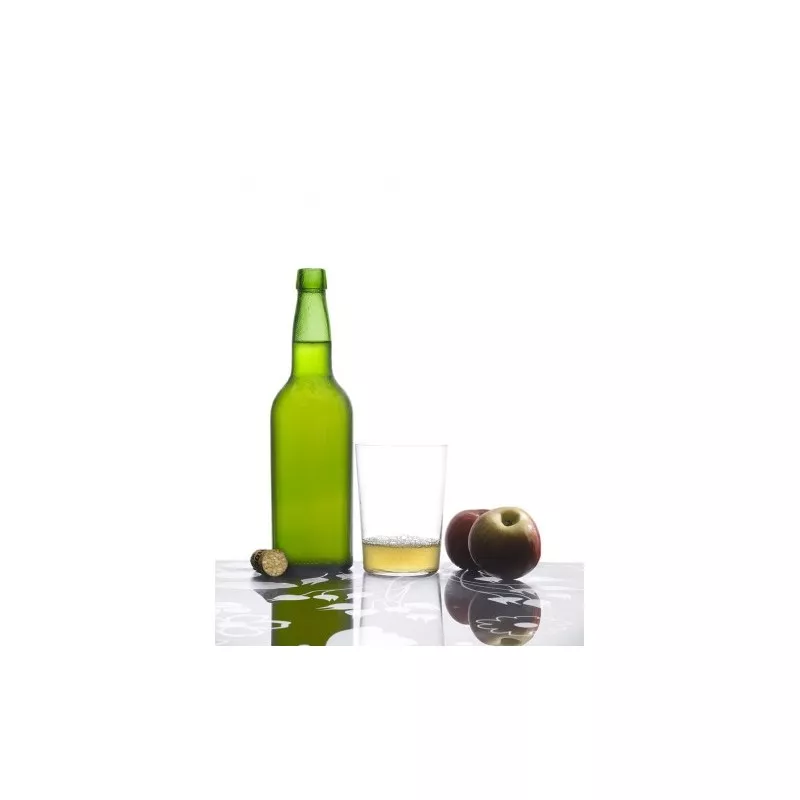 VASO SIDRA SELLA de cristal transparente con diseño clásico y capacidad de 330 ml, ideal para sidra y bebidas.
