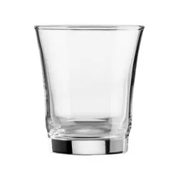 VASO CAFETO 12,9 CL. TENSIONADO PREMIUMGLASS transparente con base robusta y diseño elegante para bebidas.
