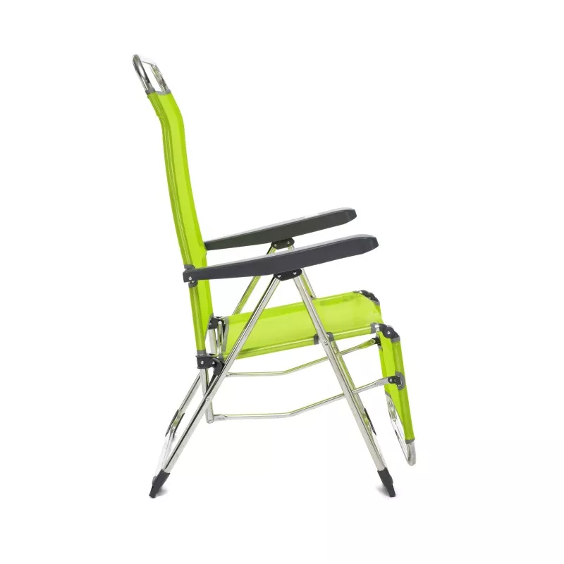 Hamaca relax Alco 480ALF-2424 plegable verde con estructura de aluminio y diseño ergonómico para mayor comodidad.