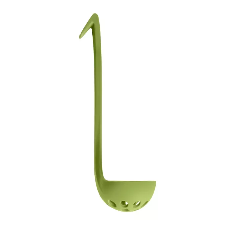 CACILLO ACEITUNAS NYLON IBILI 719110 de color verde, diseño ergonómico, material resistente y ligero, ideal para servir aceituna