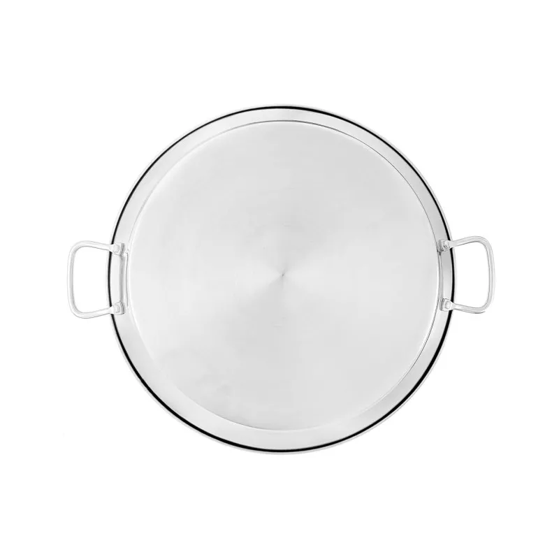 Paellera 32 Guison inox GARCIMA 74032 de acero inoxidable con acabado brillante y asas ergonómicas para fácil manejo