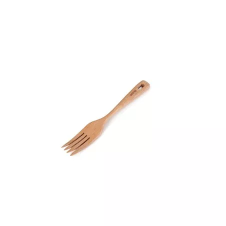 Tenedor 22 de madera IBILI 747522 con acabado natural, ligero y resistente para uso en cocina y mesa.