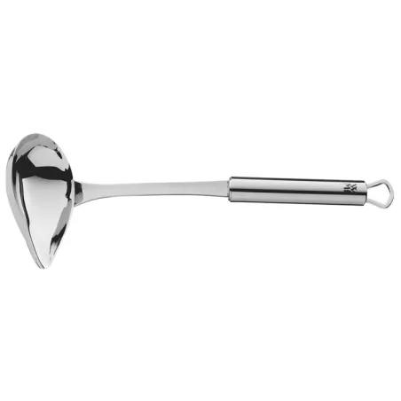 Cazo salsa WMF Profi Plus 7103 de acero inoxidable pulido con mango ergonómico y diseño elegante.